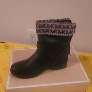 Brand New Michael Kors Black Kids Boots